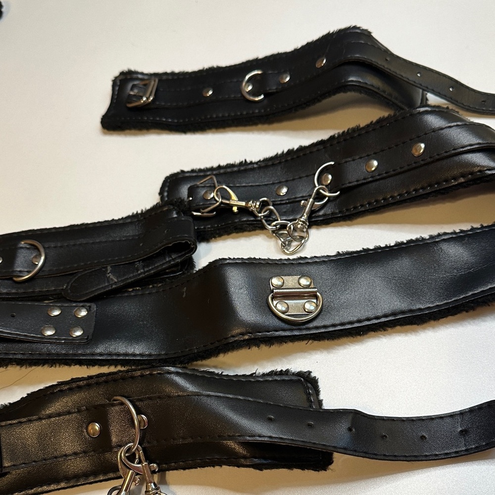 Wrist and ankle restraints 🤭